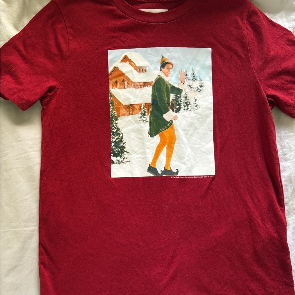 Abercrombie Kids Red Holiday Graphic Tee